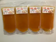 送料無料　完熟梅ジャム４ｐ　ほったらかし栽培