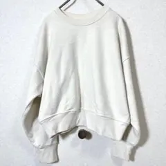 UNIQLO ユニクロ　リラックススウェットプルオーバー　オフホワイト　S