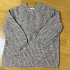 earth music&ecology ベージュ ニットセーター 長袖