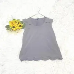 ギャップ スカラップヘム ノースリーブチュニック　M