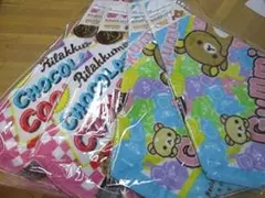 リラックマ ミニタオル ハンカチ 4枚セットループタオル