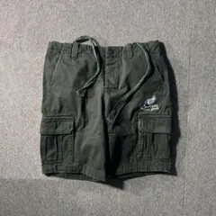 アバクロ w32 カーゴショーツ 短パン グリーン ミリタリー