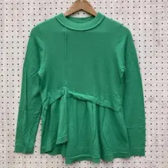 essentiel 古着 ハイゲージ アシンメトリー レイヤード風ニットトップスのサムネイル