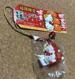ご当地キティ　博多　明太子　ハローキティ ストラップ 根付け　福岡限定
