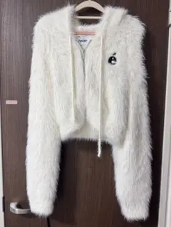 epine shaggy knit hoodie white エピヌ パーカー epine shaggy knit hoodie シャギーニット パーカー - メルカリ