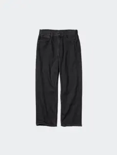 UNIQLO ワイドストレートジーンズ ダークグレー MEN28 美品