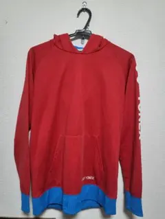 YONEX パーカー フード付きウォームアップウェア Mサイズ レッド