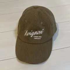 DISCOATブラウン コーデュロイキャップ