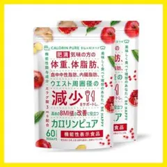 2袋セット⭐️カロリンピュア 60日分 肥満気味の方の体重 体脂肪の減少を助けるのサムネイル