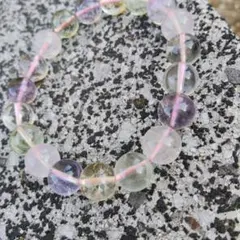 マルチカラー水晶 多色ビーズブレスレット