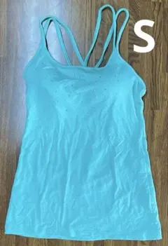 GUビジュー付きタンクトップ(カップ付き)/レディースSサイズ/状態良好