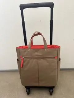 美品【SWANY】スワニー キャリーバッグ ペイズリー柄 ストッパー付き