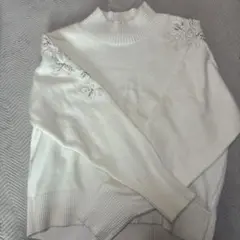 Apuweiser-riche 刺繍タートルネックニット