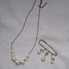 コットンパール ネックレス セット