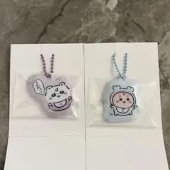 ちいかわベイビー ぷっくりキーホルダー モモンガ　古本屋　カニちゃん