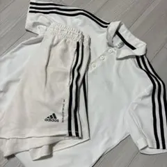 adidas 半袖　ショートパンツ　セット　ホワイト　M