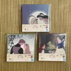 一番くじ　ディズニープリンセス　f賞　ミニキャンバスボード　3点セット