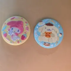 マイメロディ・クロミ刺繍ピンバッジセット
