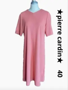 ★pierre cardin ピエールカルダン★　半袖ワンピース　40のサムネイル