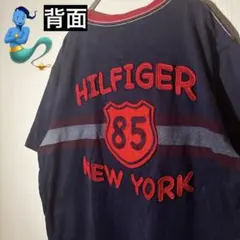 【わわわ様専用】TOMMY HILFIGER 85 Tシャツ ネイビー　刺繍　M