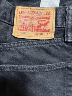 LEVI'S 505 ブラックデニム W36 L32