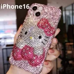 キティちゃんiPhoneケース　iPhone16 ハローキティ　デコケース