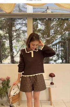 saki　rosy monster キルティングショートパンツ rosymonster キルティングショートパンツ - メルカリ