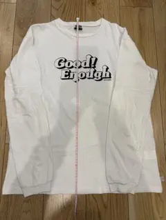 GOOD ENOUGH 初期　ホワイト×ホワイト　重ね着風　長袖Tシャツ GOOD ENOUGH 初期 ホワイト×ホワイト 重ね着風 長袖Tシャツの通販はau