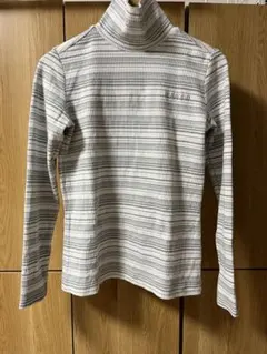 PARADISO ストライプ タートルネックシャツ