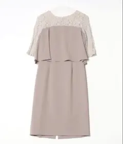 AIMER レーススリーブタイトドレス