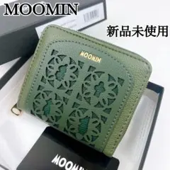 新品未使用 ✨ MOOMIN ムーミン 折り財布 グリーン 緑色 プレゼントのサムネイル