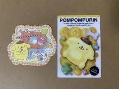ポムポムプリン カード ステッカー シール