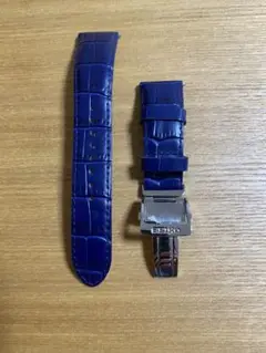 セイコー　純正ベルト 牛革（カーフ）ワニタケフ型押 22㎜+純正Dバックル18㎜