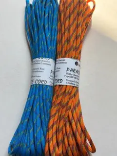 ◇蔵屋パラコード◇15ｍ・2本セット・即決ＯＫ◇デザートブルー・オレンジカモフラ
