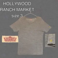 大定番 ハリウッドランチマーケット ストレッチフライス 半袖Tシャツ 3 グレー