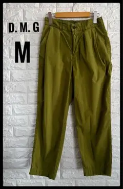 D. M. G ドミンゴ　オリーブ色　ウエストゴム　カジュアルパンツ　M
