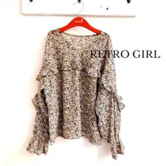 RETRO GIRL レトロガール 小花柄フリルブラウス