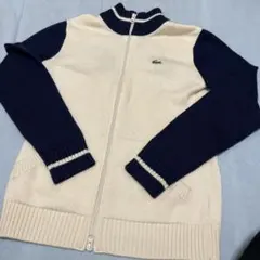【90s】ラコステスポーツ　ニット　フルジップ　サイズ38