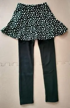 devirock ブラックドット風スカッツ 140cm