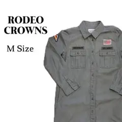 RODEO CROWNS　ミリタリージャケット　ロング　M　カーキ色