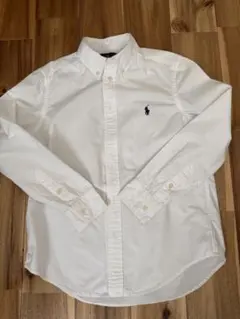 Ralph Lauren⭐️ボタンダウン⭐️白⭐️長袖シャツ⭐️M (10-12)