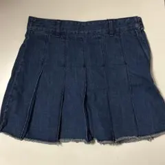 デニムプリーツスカート