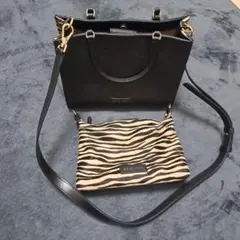 COLE HAAN ゼブラ柄ショルダーバッグ