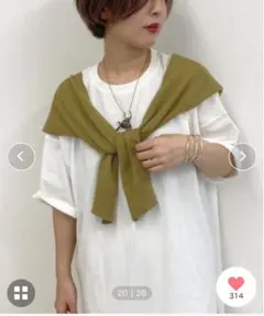 う*メ様 アプレジュールミニョン　肩掛け風コーデニット
