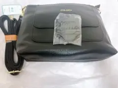 FIRANO ブラック ショルダーバッグ