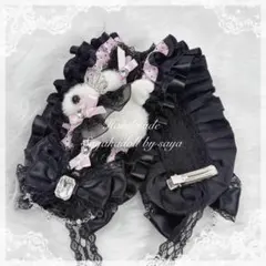新品未使用 minttan 犬用首輪 ハーネス セット ブラック フリル - メルカリ