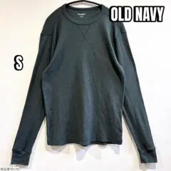 【OLD NAVY】サーマル　カーキ　緑　無地　シンプル　アメカジ　古着