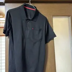 黒 ポロシャツ ポケット付き