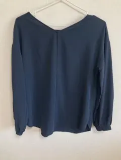 GU ダークブルー 長袖シャツ