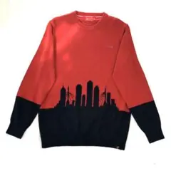 美品　METRO ボストンスカイラインクルーネックニットプルオーバー